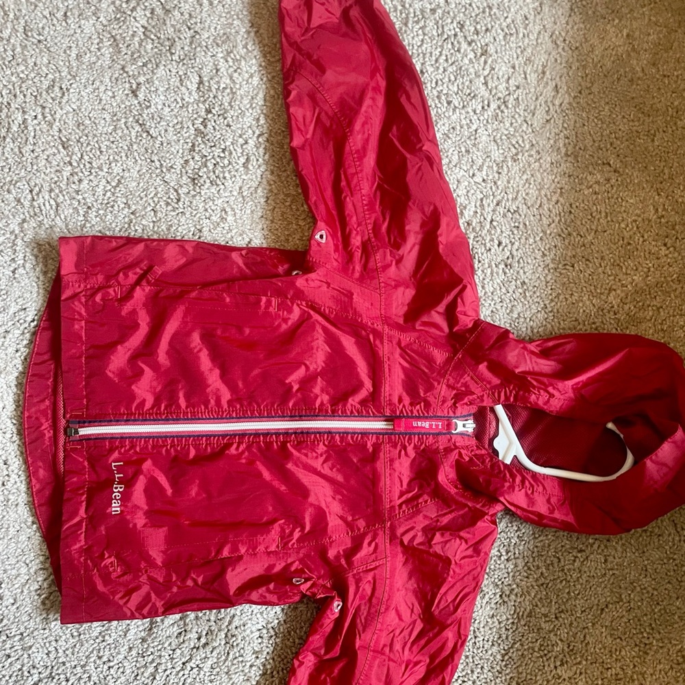 Red L.L.Bean Boy's Rain Jacket Size 3T